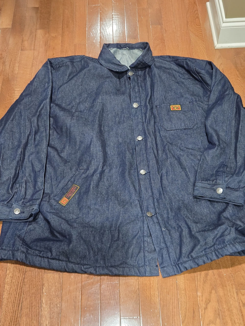 New Without Tags Men's Dark Denim County FB The Real Og Sh_t  Unlined Jacket